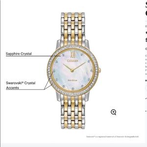 Citizen Silhouette Crystal Womens Watch NEW